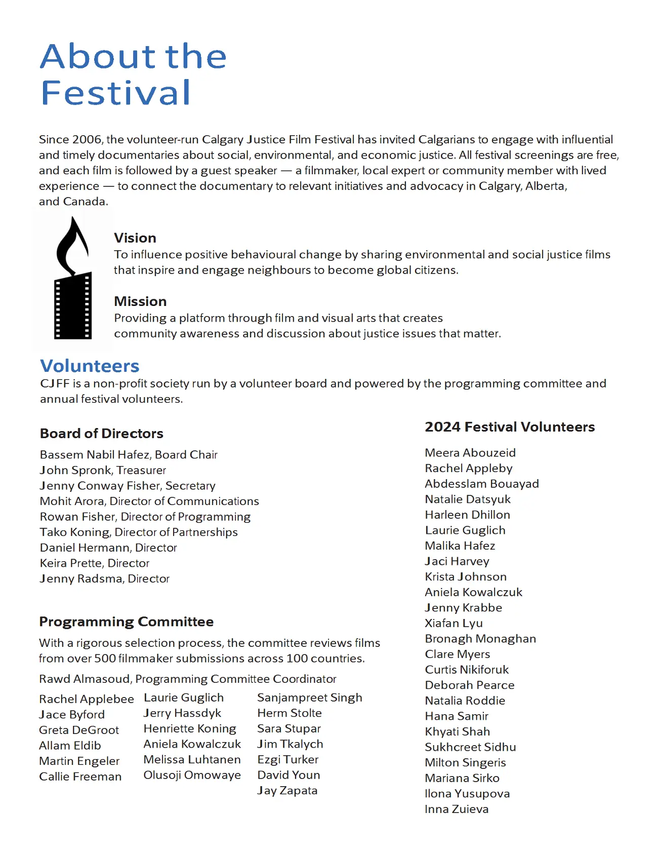 CJFF Community Screenings, Discussions, and Workshops - JustREEL events